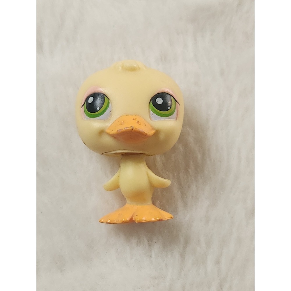 Littlest Pet Shop LPS #51 Yellow Duck Green Eyes - 2005